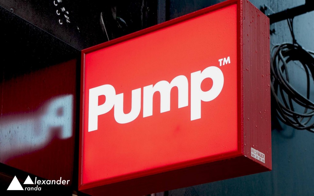 Trademark Pump shop sign